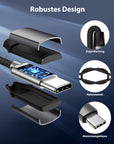USB Typ-C auf zu Aux 3,5mm, Kopfhörer-Adapter, Type C auf AUX-Audiokabel