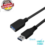 USB verlängerungskabel 2m USB 3.0 A-Stecker A-Buchse Verlängerung