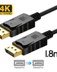 Displayport cable 1.8M 144Hz Displayport 1.2cable 4K 60Hz