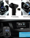 Auto Bluetooth FM Sender – Dual USB 3.1A Schnellladung, Bluetooth 4.0 Autoladege