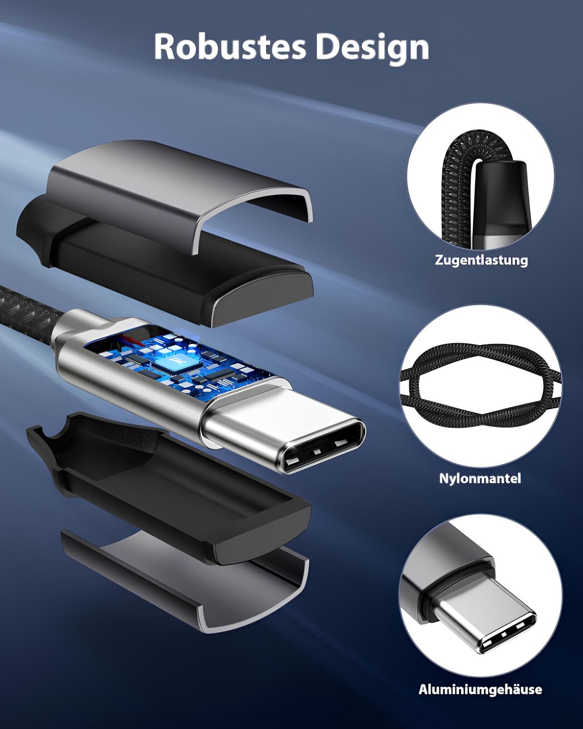 USB Typ-C auf zu Aux 3,5mm, Kopfhörer-Adapter, Type C auf AUX-Audiokabel