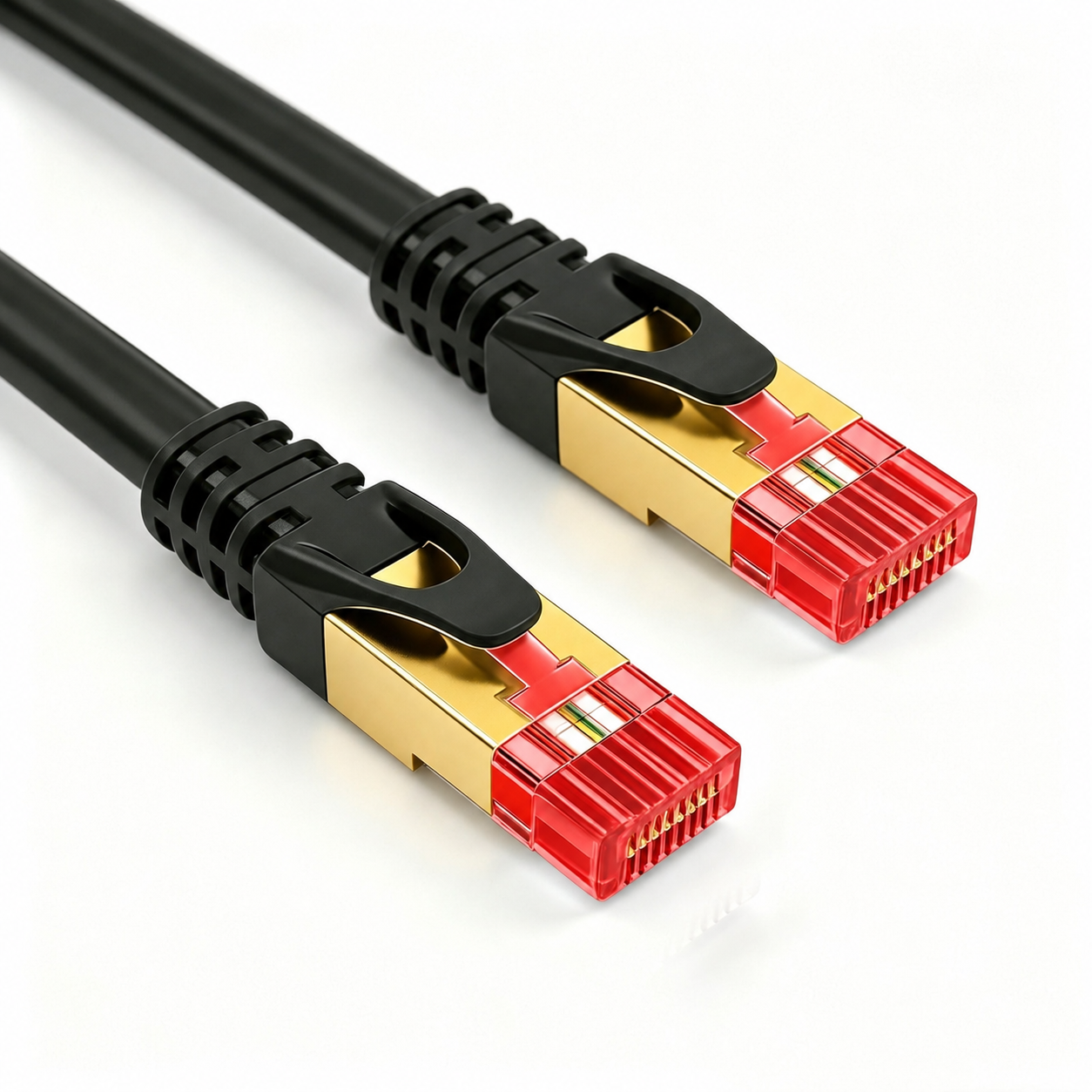 High Speed Cat 8 LAN Kabel 2M Ethernet RJ45 40Gbps 2000MHz Netzwerk Kabel