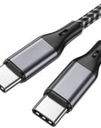 USB C auf USB C 1m Ladekabel 60W Schnellladekabel Nylon