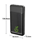 Power Bank 10000 mAh Power Bank mit 2x USB-Ausgang Schnell ladung+kabel Und LED