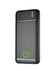 Power Bank 10000 mAh Power Bank mit 2x USB-Ausgang Schnell ladung+kabel Und LED