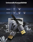 HDMI Kabel 2.1 2m HDMI Kabel 8K@60Hz 4K@120Hz UHD WQHD HDR Monitor Beamer