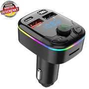 Auto Bluetooth 5,0 FM Sender Dual USB 2.1a Schnell ladung PD Typ C Autoladegerät